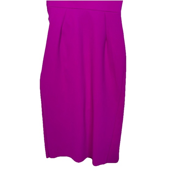 Chiara Boni La Petite Robe Womens Dress Size 42 Fuchsia One Shoulder Floral